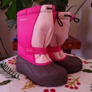 Columbia Powderbug Plus Insulated Waterproof Snow Slush Rain Boot Pink
